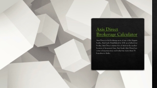axis direct brokerage calculator