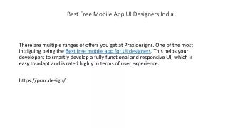 best free mobile app ui designers india