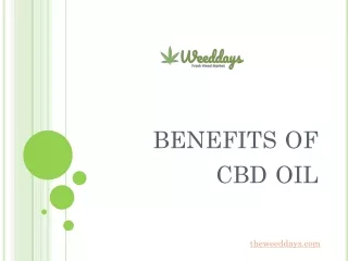 benefits of cbd oil
