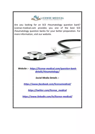 are you looking for an sce rheumatology question