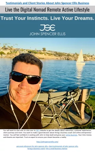 Testimonials and Client Stories About John Spencer Ellis Business