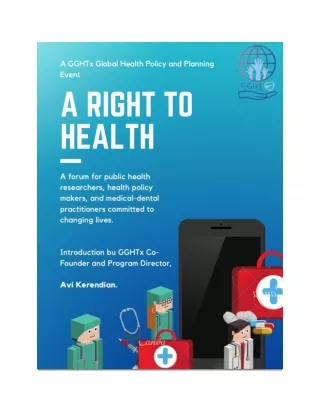 Avi Kerendian - Right To Health - 2021 Book