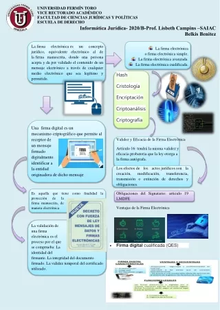La Firma Electrónica y La Firma Digital