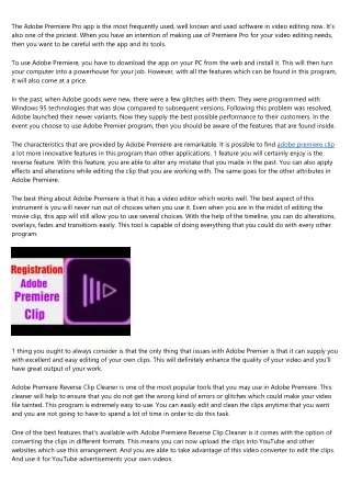 the adobe premiere pro app is the most frequently