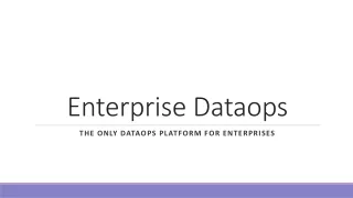 Enterprise Dataops
