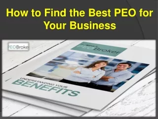 how to find the best peo for your business