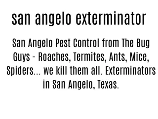 san angelo exterminator