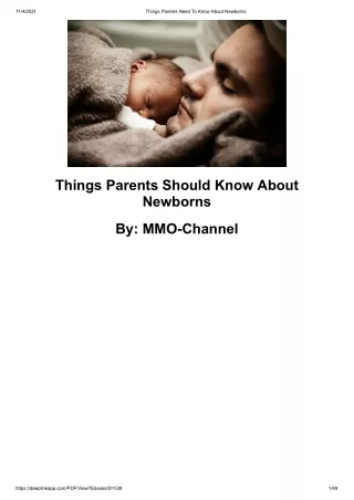 Things Parent Should Know