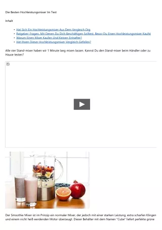 Die beste Seite an Smoothie Machen -- 2020