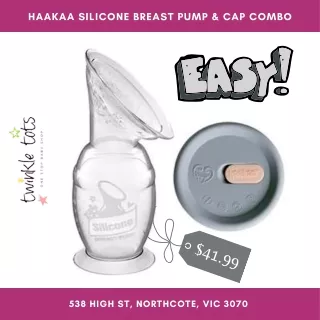 haakaa silicone breast pump cap combo
