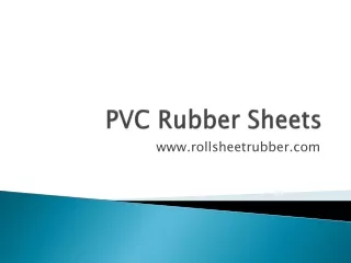 PVC Rubber Sheets