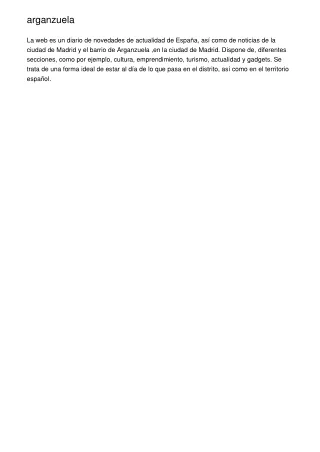 arganzuela la web es un diario de novedades