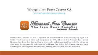 wrought iron fence cypress