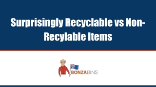 surprisingly recyclable vs non recylable items
