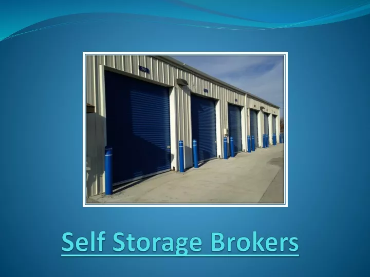 self storage brokers