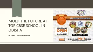 Mold the Future at Top CBSE School in Odisha