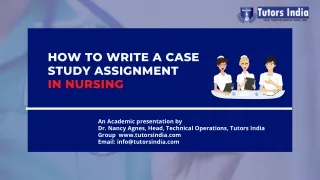 how to write a case study assignment in nursing