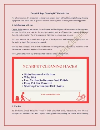 carpet rugs cleaning diy hacks to use