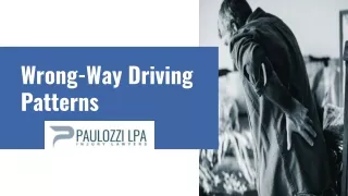 wrong way driving patterns