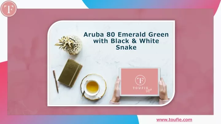 aruba 80 emerald green with black white snake