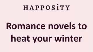 Romance novels to heat your winter