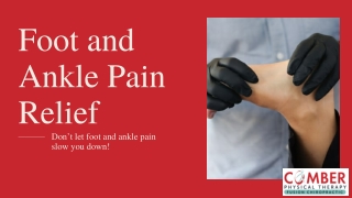 Foot and Ankle Pain Relief - Comber Physical Therapy and Fusion Chiropractic