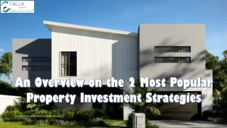 An Overview on the 2 Most Popular Property Investment Strategies