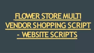 f l o w er s t o r e mu l ti vendor