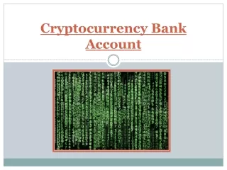 cryptocurrency bank account