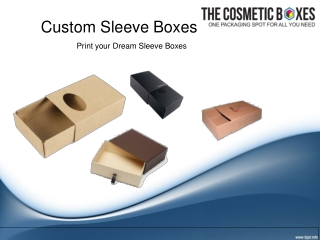 Custom card sleeve boxes