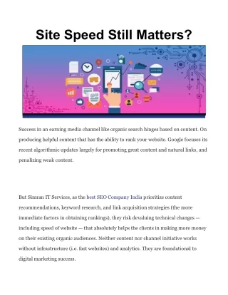 site speed still matters