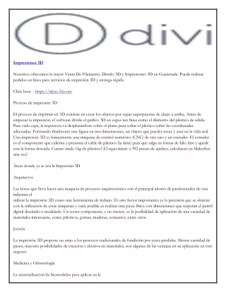 impresiones 3d nosotros ofrecemos la mejor venta
