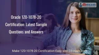 oracle 1z0 1078 20 certification latest sample