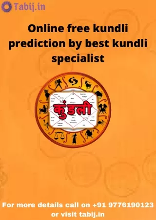 Online free kundli prediction by best kundli specialist