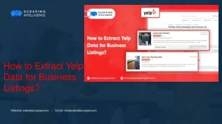 How to Extract Yelp Data for Business Listings?