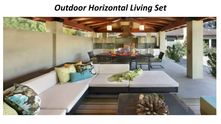 outdoor horizontal living set