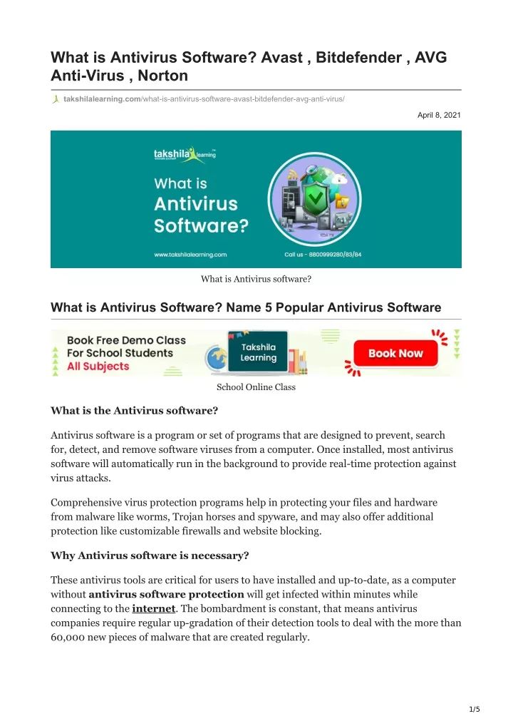 what is antivirus software avast bitdefender