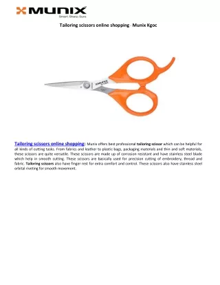 tailoring scissors online shopping munix kgoc