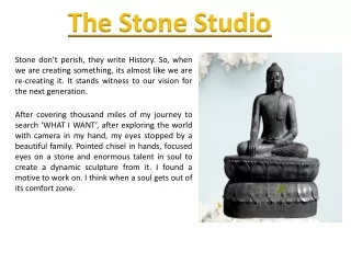 the stone studio