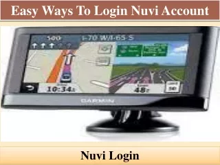 Easy Ways To Login Nuvi Account