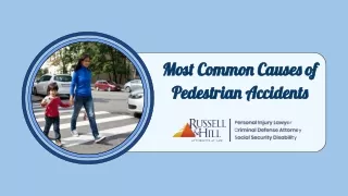 Most Common Causes of Pedestrian Accidents