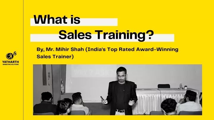 what is sales training