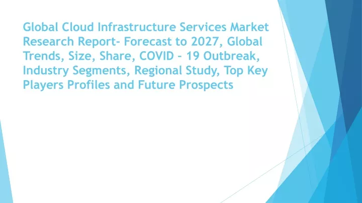 global cloud infrastructure services market