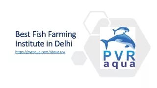 best fish farming institute in delhi