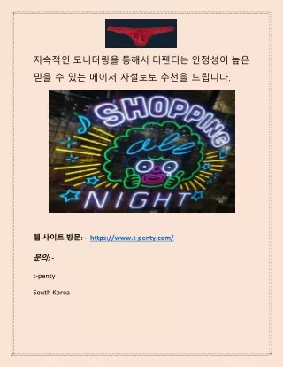가장 전문적인 방법을 실시하는 먹튀검증 사이트 | 티팬티