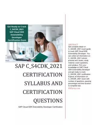 abstract get complete detail on c s4cdk 2021 exam