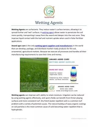 wetting agents