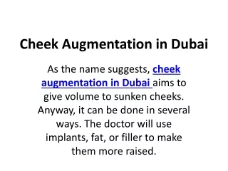 cheek augmentation in dubai
