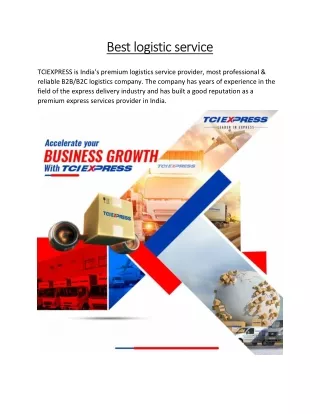 best logistic service best logistic service
