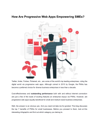how are progressive web apps empowering smes